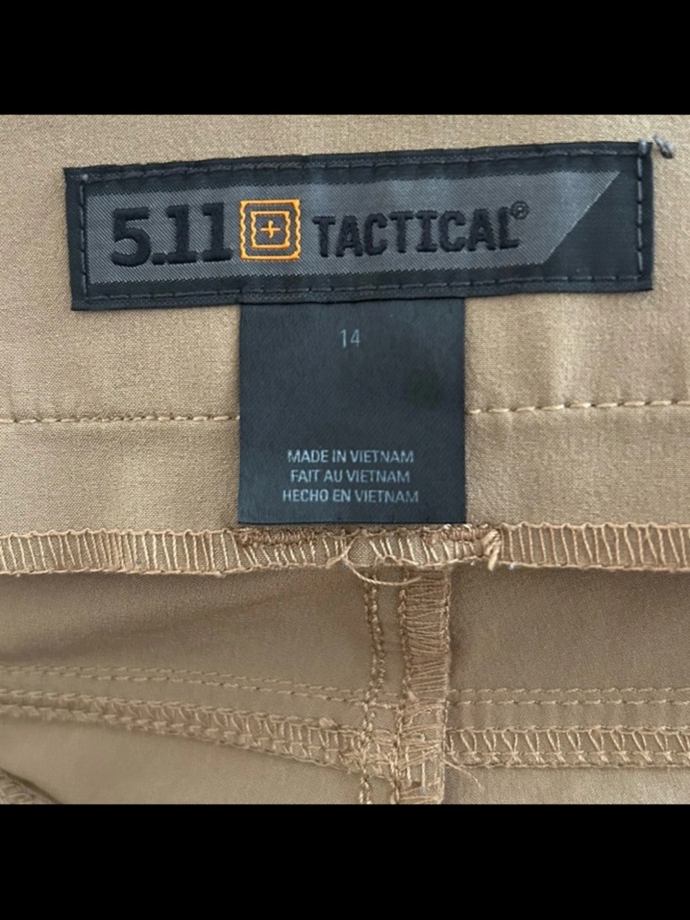Women’s 5.11 Tactical Shockwave Walking Shorts Beige Size 14 - Picture 6 of 6